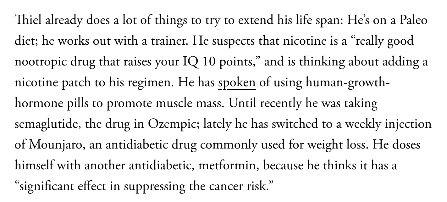 Screenshot of a quoted claim that nicotine could add ten IQ points