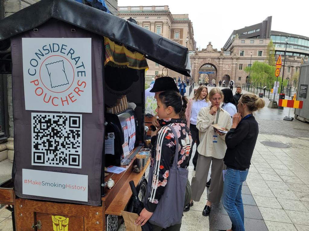 Considerate Pouchers hosts Fika at Swedish Parliament