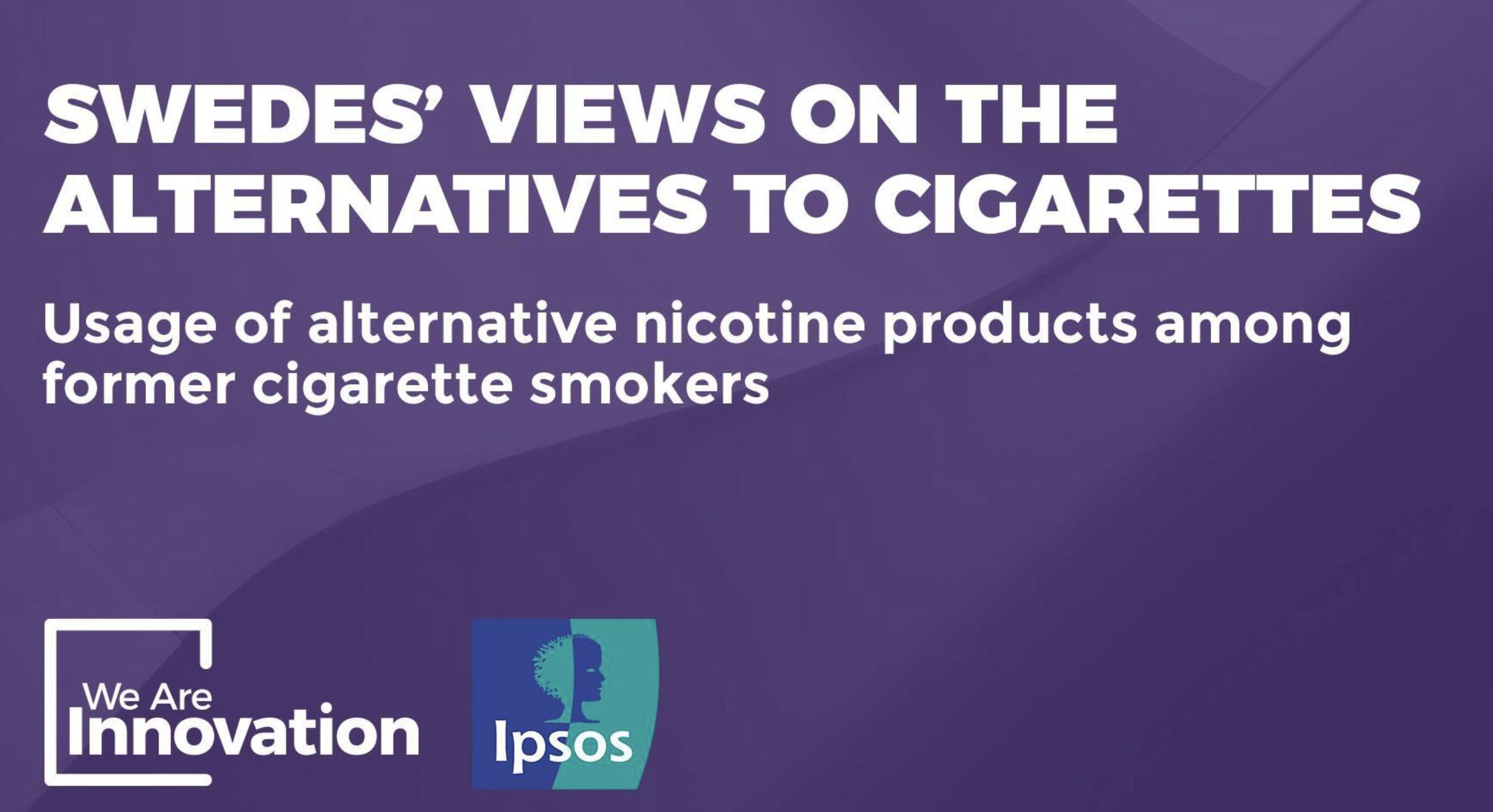 New Ipsos Poll on Cigarette Alternatives in Sweden
