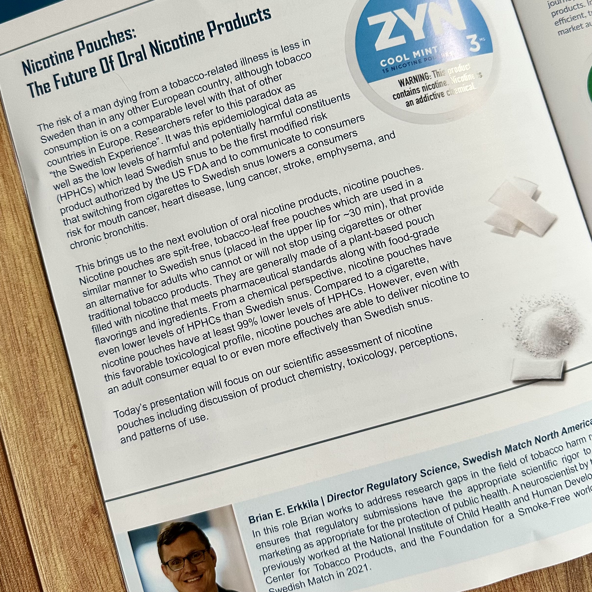 ZYN nicotine pouch page