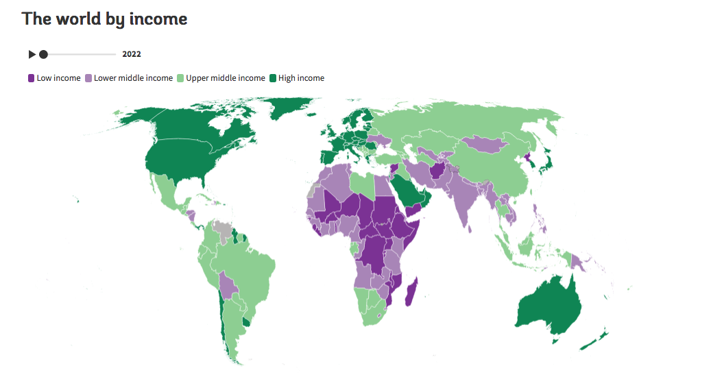 World Map by Income