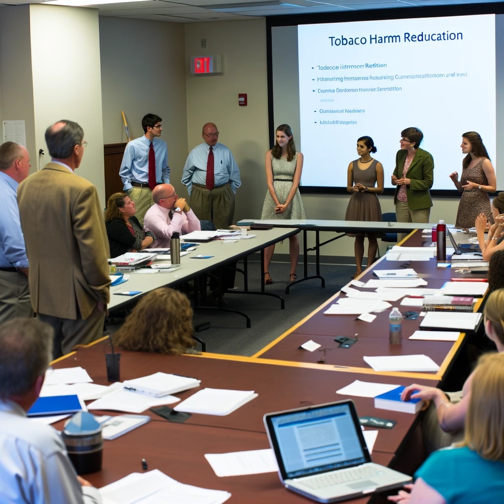 An image showing tobacco harm reduction activists