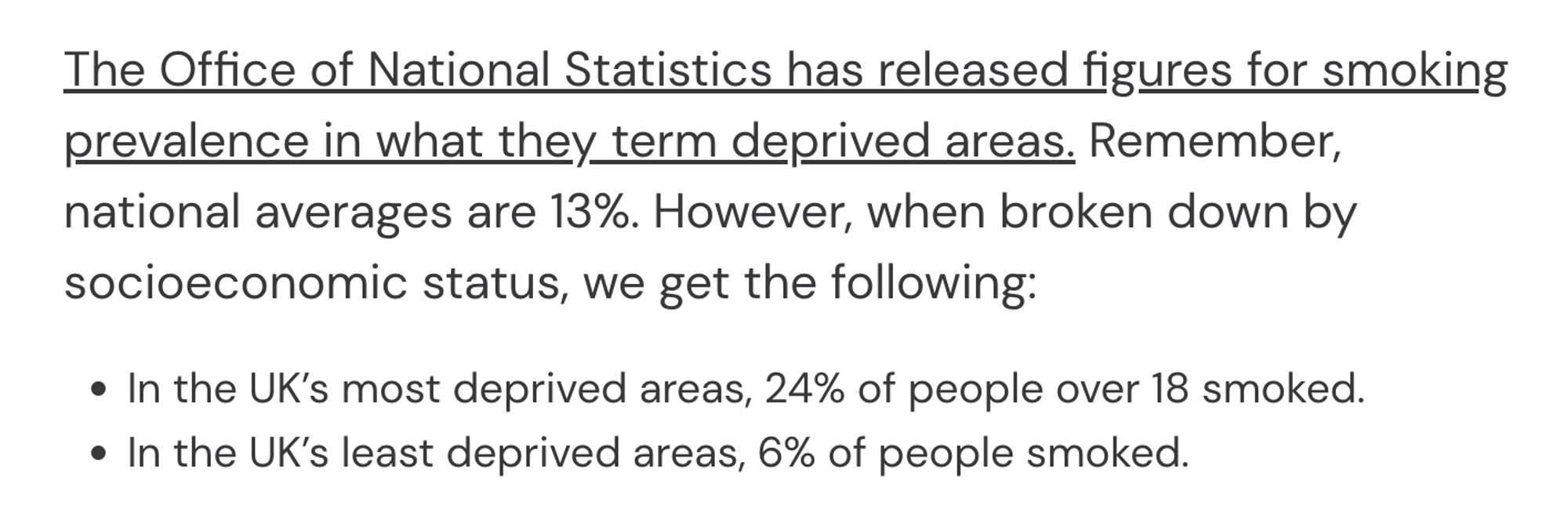 Chart showing Labour's vote share in deprived and affluent areas.