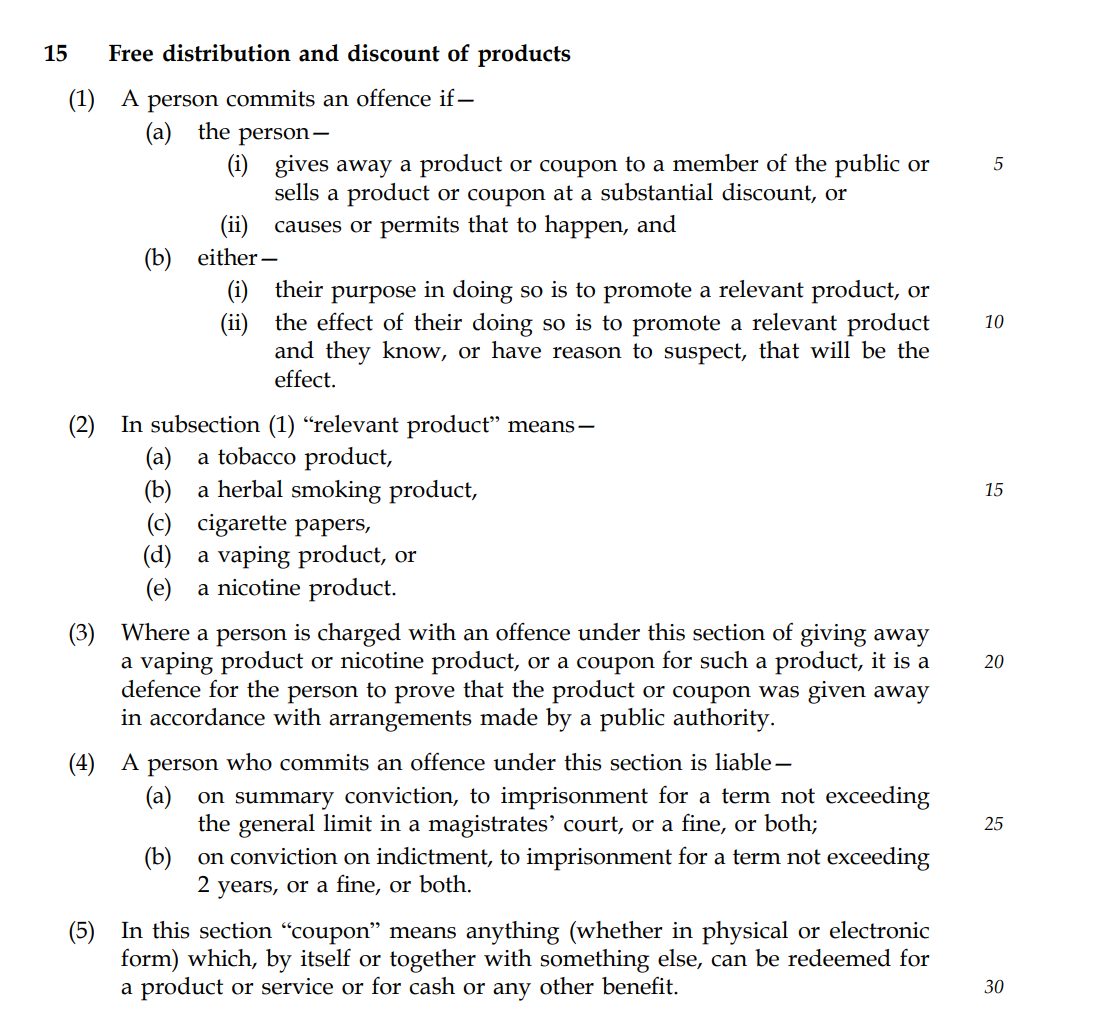 No freebies or discounts