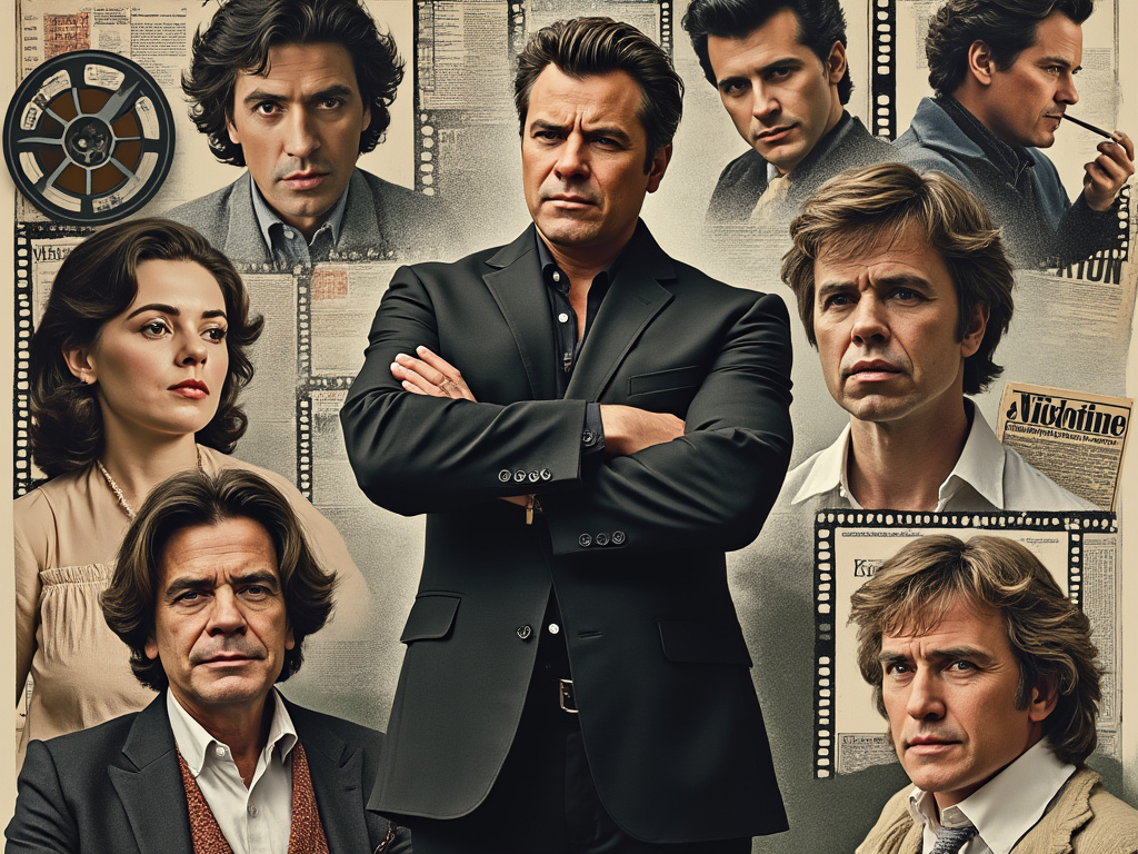 Montage of late actors with Josh Brolin and nicotine pouches, contrasting smoking past and modern alternatives.