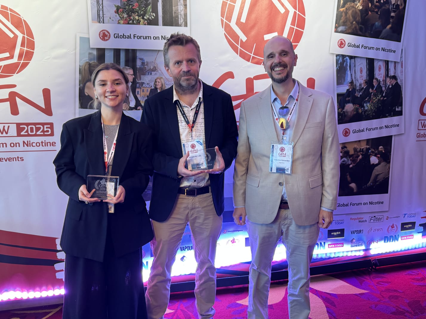 **Alt text:**
<p>Three smiling individuals pose with awards at the 2025 Global Forum on Nicotine. Behind them is a branded backdrop featuring the GFN logo, event name, and images from past sessions. The woman on the left and the man in the centre hold glass trophies, while the man on the right wears a beige suit and a lanyard with a conference badge. The scene is well-lit with purple and blue tones.<br>" class="wp-image-4527"></figure></p>
<p></p>
<p><strong>Firstly, congratulations on the much-deserved awards for the movie. You must be all delighted.</strong></p>
<p>Thank you.</p>
<p><strong>So, how did it start? Was it driven by a proposal from Tomasz Agencki, or was it something that We Are Innovation were trying to find a way to highlight?</strong></p>
<p>It was a combination of things, Joseph. We were doing work on Sweden before the documentary came to life, because as you know, Sweden is a country that, by now, is probably “smoke free”, and a couple of years ago was getting very close to being smoke free.</p>
<p>Additionally, many people are under the impression that people have stopped smoking, but that is not the case. In the European Union, where Sweden is a proud member, smoking prevalence is 24%. So, it’s still very high.</p>
<p>We had worked with Tomasz Agencki in the past; I’ve known him for many years and consider him a friend as well. So, let’s say many things aligned, alongside our desire to do different things and tell interesting stories.</p>
<p>In short, we had a fascinating case, and we had a very good person in Tomasz to make this happen.</p>
<p>What we lacked, to a certain extent, were the people. We wanted Swedish voices to tell their story. In that regard, I was blown away that people were so generous and open when we contacted them. Almost all the people who were featured were people whom we didn’t know personally prior to doing the documentary. They were extremely generous and kind, and without them, and without Tomasz, this documentary would not have been possible.</p>
<p><strong>Yes! One thing that I often say about the harm-reduction advocacy community: they’re unbelievably generous with their time.</strong></p>
<p><strong>There are people like Clive Bates whom you email and ask if he has time for an interview, and he responds quickly, happy to accommodate. Or people like Karl Fagerström, I interviewed him before, and he was similarly generous with his time. I mean, these people have better things to do with their time, right?</strong></p>
<p><strong>That’s one of the interesting sub-themes that the documentary captures: the diverse set of people who fall under the umbrella of this movement.</strong></p>
<p><strong>Pulling together a movie of this type is a huge undertaking. So, roughly how long did it take for this to grow from a seed of an idea to, let’s say, the premier?</strong></p>
<p>Almost nine months. From the idea, almost a year, but from the moment we started filming to the premiere, it was close to nine months.</p>
<p><strong>That’s a remarkable turnaround.</strong></p>
<p>Yeah, we were really happy, and again, I’m Tomasz Agenski’s biggest fan because his incredible commitment is the reason that was possible.</p>
<figure class=
